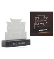 Acrylic Light Battery Base for Illuminated Display and Decorative Presentation, Smart Promotional Gift Item for Desk Decor, Branding and Special Gifting